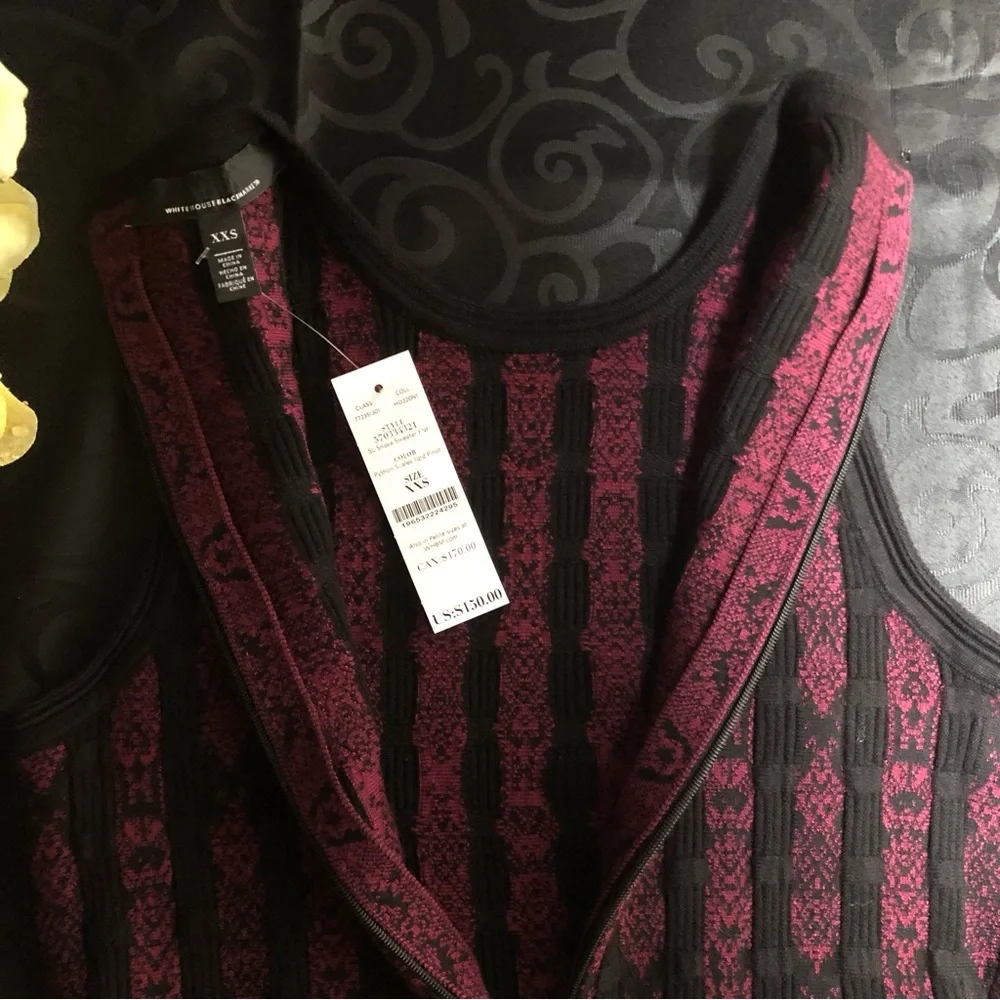 ⭐️NEW⭐️White House Black Market (WHBM) Sleeveless Python-Print Sweater Dress - Picture 12 of 13